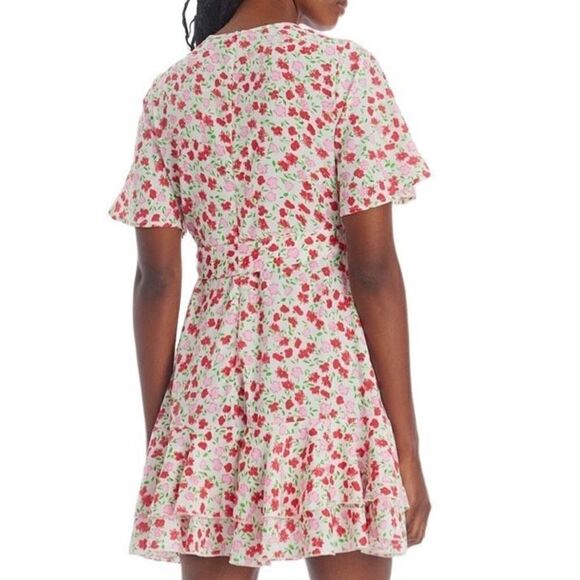 NWT Floral Wrap Skater Dress Sz 8 - Picture 4 of 8